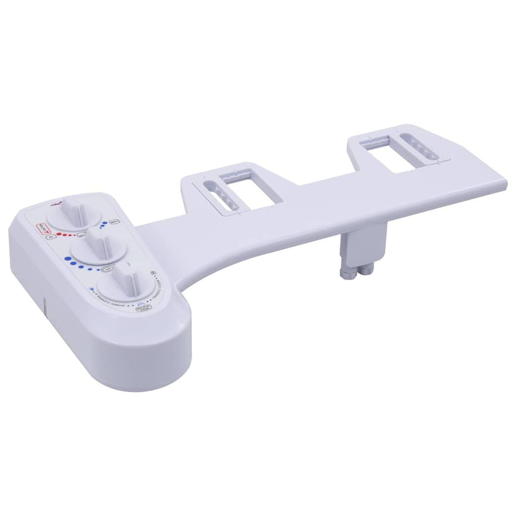 vidaXL Bidet Toilet Seat Attachment Hot Cold Water Dual Nozzles 3