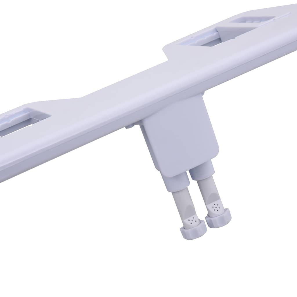 vidaXL Bidet Toilet Seat Attachment Hot Cold Water Dual Nozzles 5