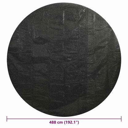 92159 vidaXL Pool Cover Black 488 cm PE 6