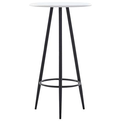 vidaXL Bar Table | White | MDF with PVC coating | 60 x 107.5 cm | Durable 1