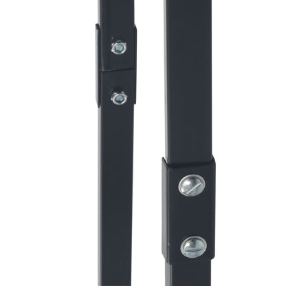 vidaXL Firewood Rack Black 100x25x100 cm Steel 6