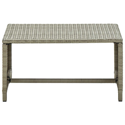 vidaXL Coffee Table | Beige | PE Rattan, Powder-Coated Steel | 70 cm Table 2