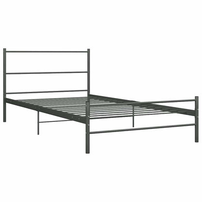 Bed Frame without Mattress Metal Grey