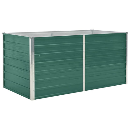 vidaXL Raised Garden Bed | Green | Galvanised Steel | 160x80x77 cm | Durable 2