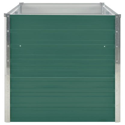 vidaXL Raised Garden Bed | Green | Galvanised Steel | 160x80x77 cm | Durable 4
