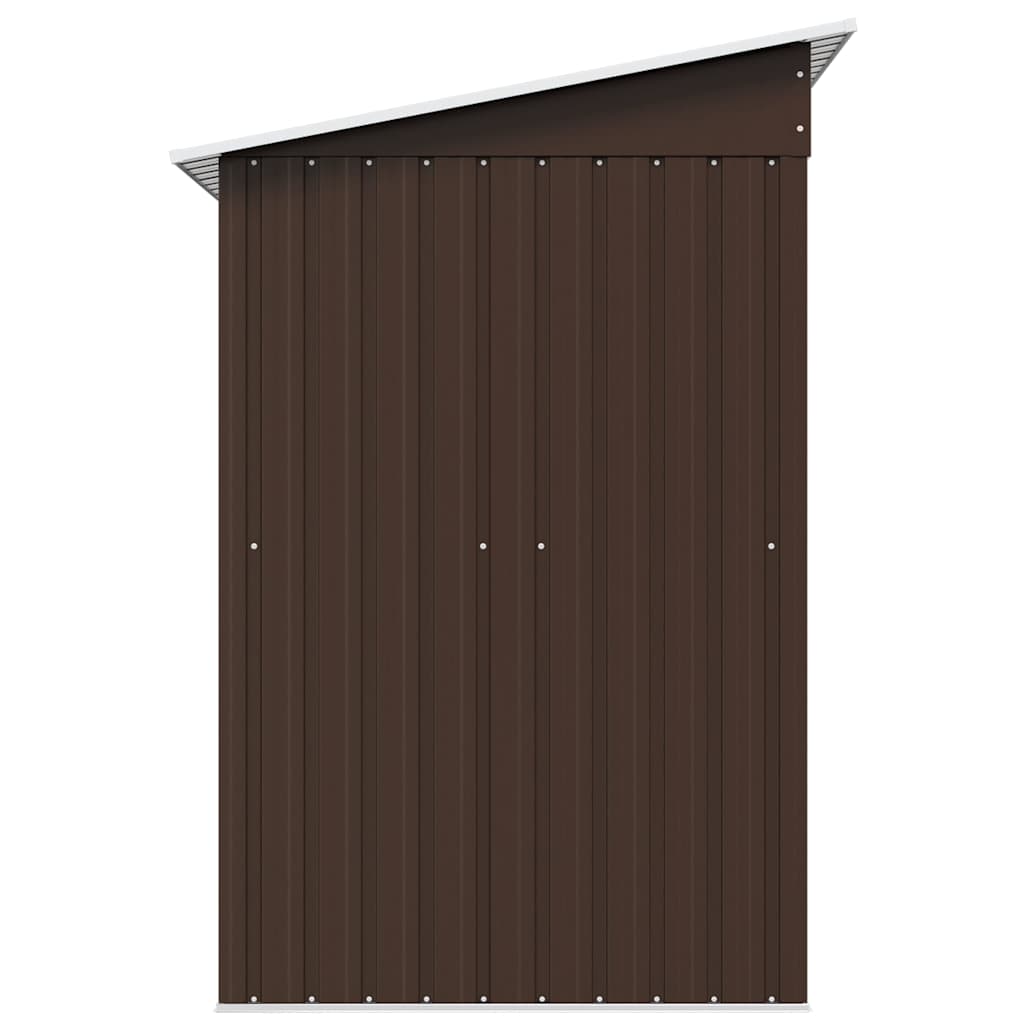 vidaXL Garden Shed | Brown | Galvanised Steel | 194x121x181 cm 6