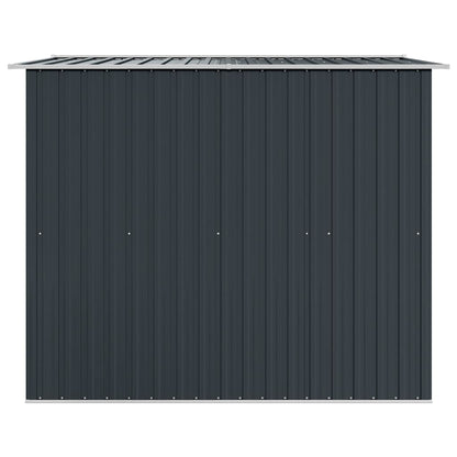 vidaXL Garden Shed | Anthracite | Galvanised steel | 257x205x178 cm 6