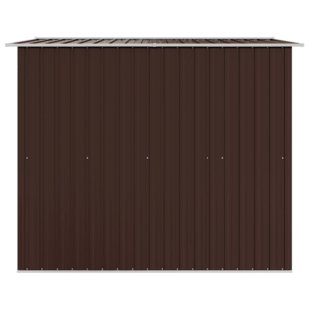 vidaXL Garden Shed | Brown | Galvanised steel | Large | Garden Shed 5
