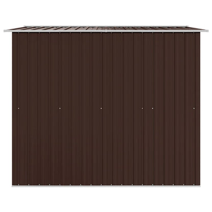 vidaXL Garden Shed | Brown | Galvanised steel | Large | Garden Shed 5