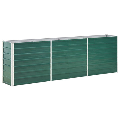 vidaXL Raised Bed | Green | Galvanised steel | Large | Durable | Garden Planter 2
