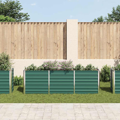 vidaXL Raised Bed | Green | Galvanised steel | Large | Durable | Garden Planter 3