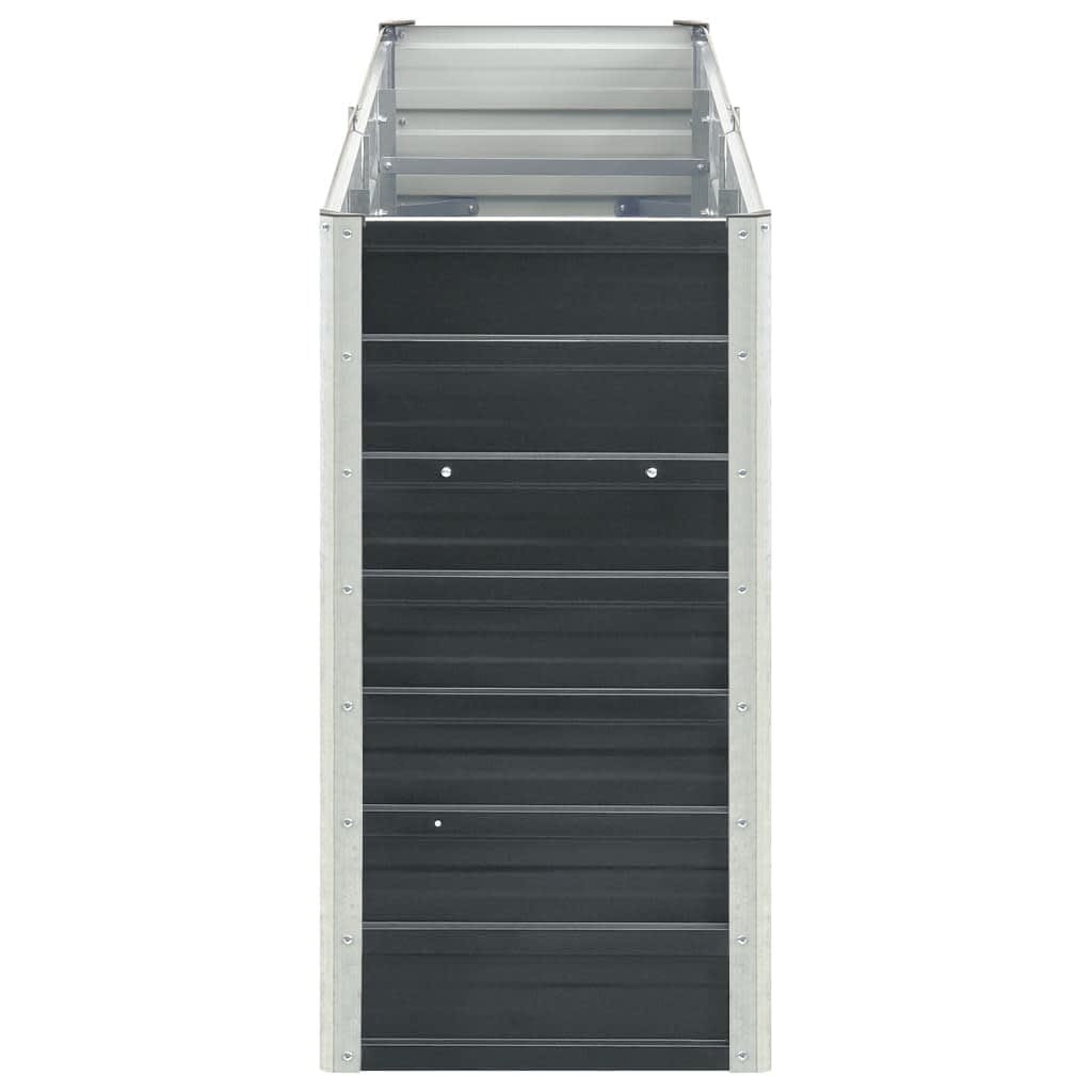 vidaXL Raised Bed | Anthracite | Galvanised Steel | 240x40x77 cm | Raised Bed 5