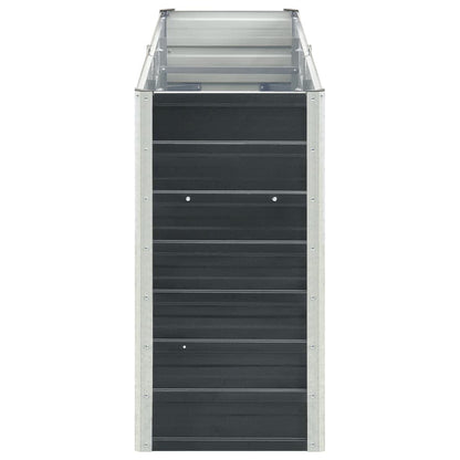 vidaXL Raised Bed | Anthracite | Galvanised Steel | 240x40x77 cm | Raised Bed 5
