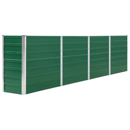 vidaXL Raised Garden Bed | Green | Galvanised steel | Large | Sturdy 2