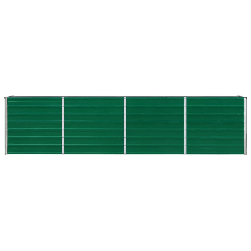 vidaXL Raised Garden Bed | Green | Galvanised steel | Large | Sturdy 5