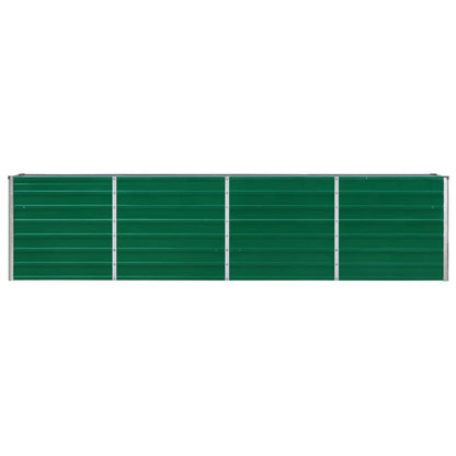 vidaXL Raised Garden Bed | Green | Galvanised steel | Large | Sturdy 5