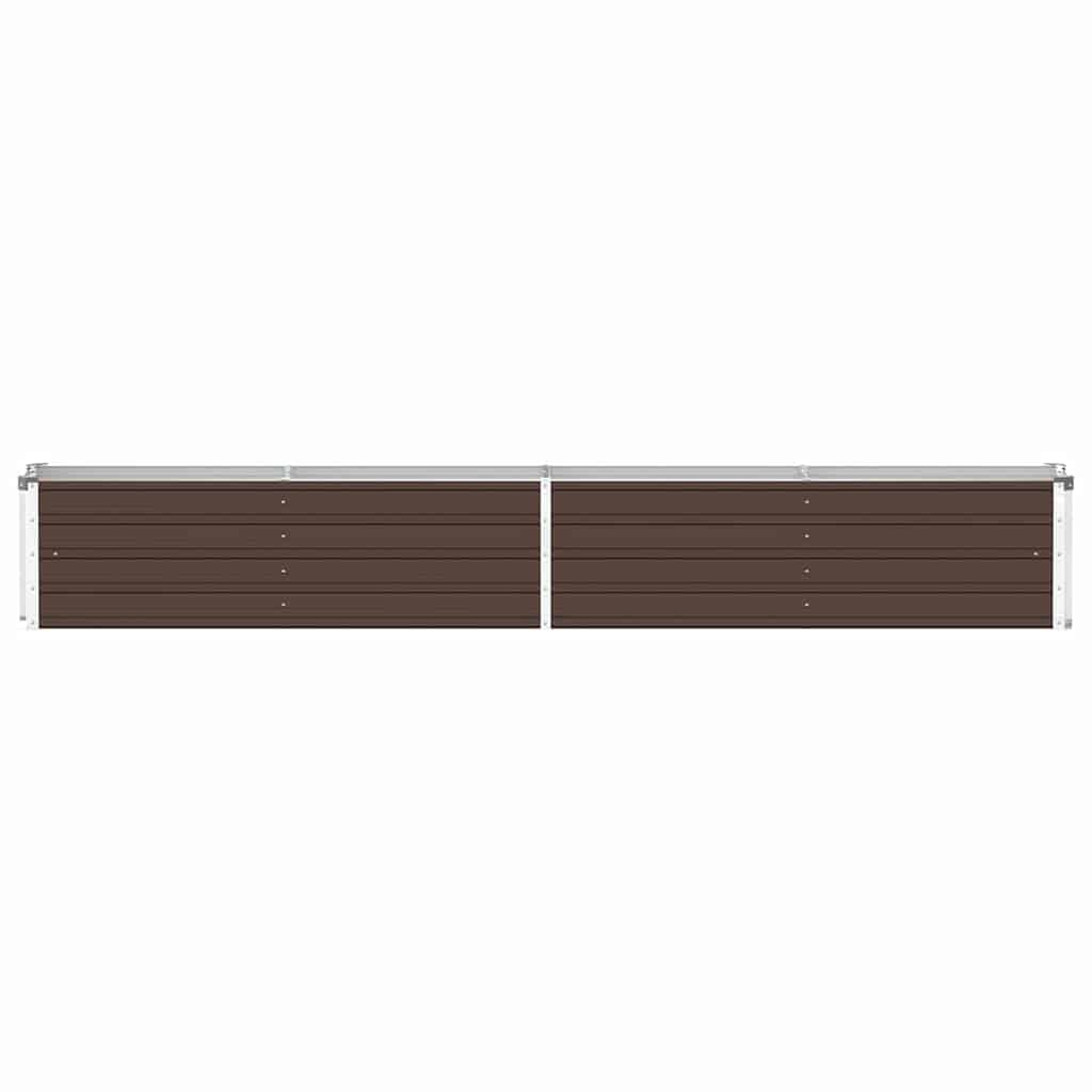 vidaXL Raised Bed | Brown | Galvanised steel | Large | Heavy Weight Endurance 4