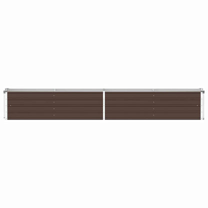 vidaXL Raised Bed | Brown | Galvanised steel | Large | Heavy Weight Endurance 4