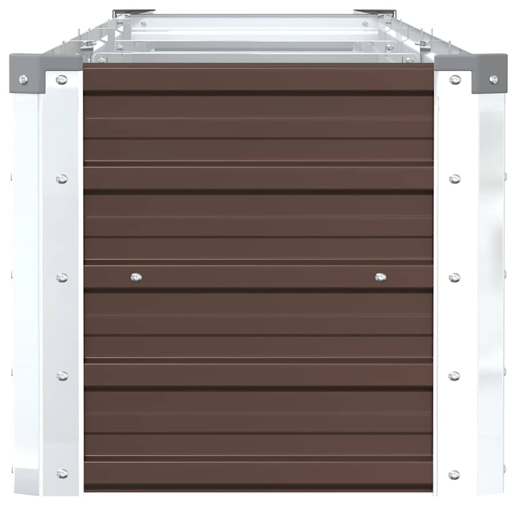 vidaXL Raised Bed | Brown | Galvanised steel | Large | Heavy Weight Endurance 5