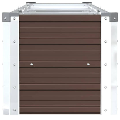 vidaXL Raised Bed | Brown | Galvanised steel | Large | Heavy Weight Endurance 5