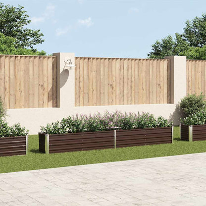 vidaXL Raised Bed | Brown | Galvanised steel | Large | Heavy Weight Endurance 1