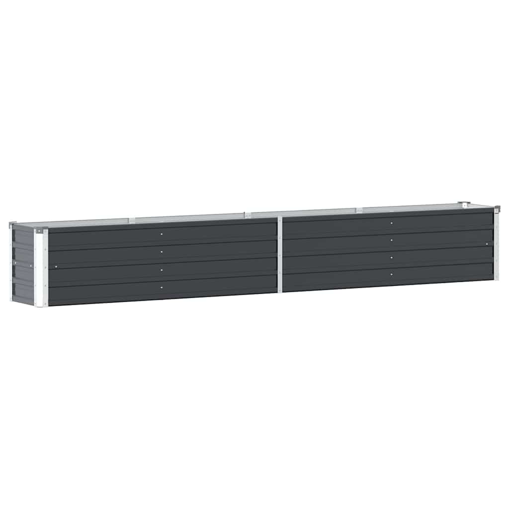 vidaXL Raised Bed | Anthracite | Galvanised Steel | 320x40x45 cm | Durable 2