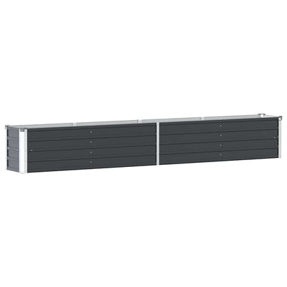vidaXL Raised Bed | Anthracite | Galvanised Steel | 320x40x45 cm | Durable 2
