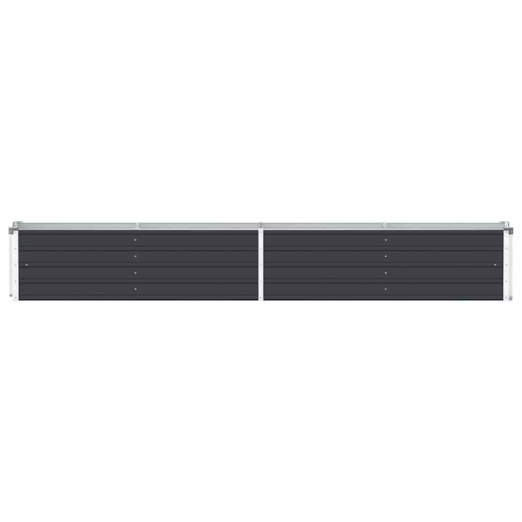 vidaXL Raised Bed | Anthracite | Galvanised Steel | 320x40x45 cm | Durable 4