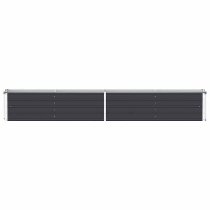 vidaXL Raised Bed | Anthracite | Galvanised Steel | 320x40x45 cm | Durable 4
