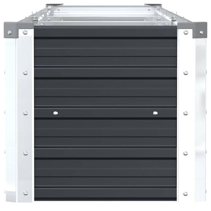 vidaXL Raised Bed | Anthracite | Galvanised Steel | 320x40x45 cm | Durable 5