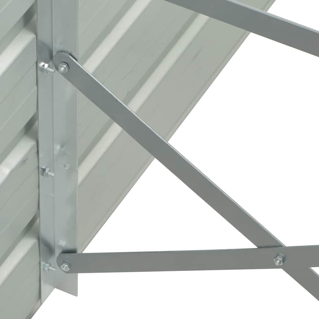 vidaXL Raised Bed | Anthracite | Galvanised Steel | 320x40x45 cm | Durable 6