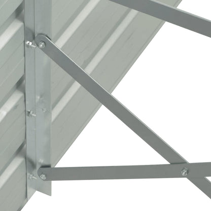 vidaXL Garden Raised Bed Galvanised Steel 400x80x45 cm Grey 5