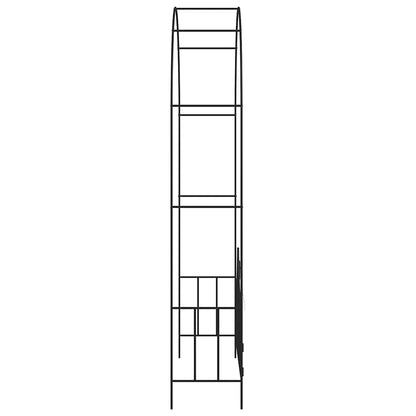 vidaXL Garden Arch | Black | Powder-coated iron | Large | Sturdy | Garden Arch 3