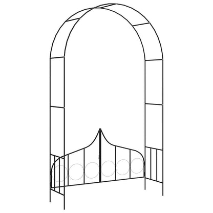 vidaXL Garden Arch | Black | Powder-coated iron | Large | Sturdy | Garden Arch 4