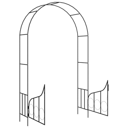 vidaXL Garden Arch | Black | Powder-coated iron | Large | Sturdy | Garden Arch 5