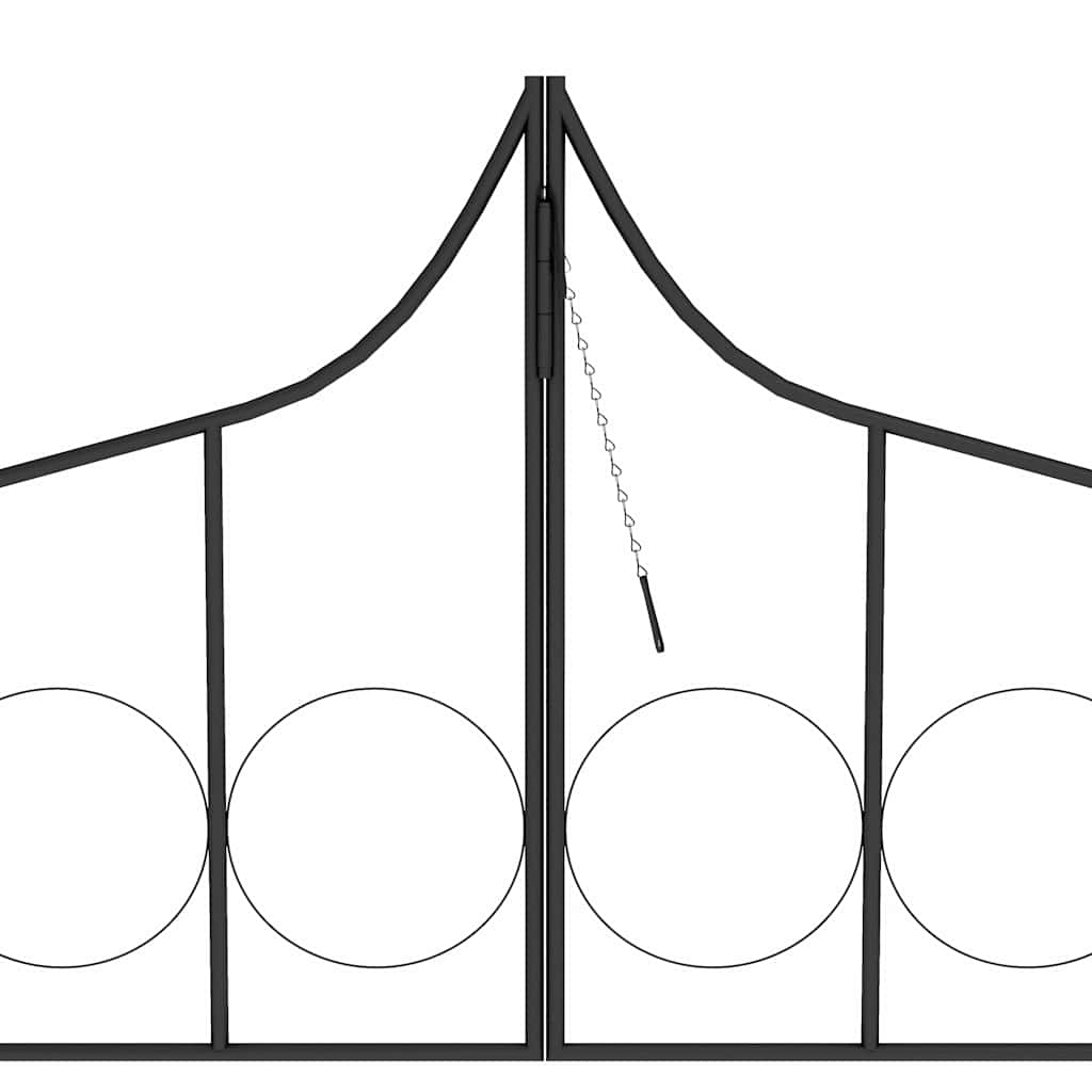 vidaXL Garden Arch | Black | Powder-coated iron | Large | Sturdy | Garden Arch 6