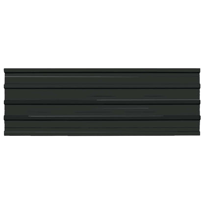 vidaXL Roof Panel 12 pcs Anthracite 129 x 45 cm Galvanised steel 2