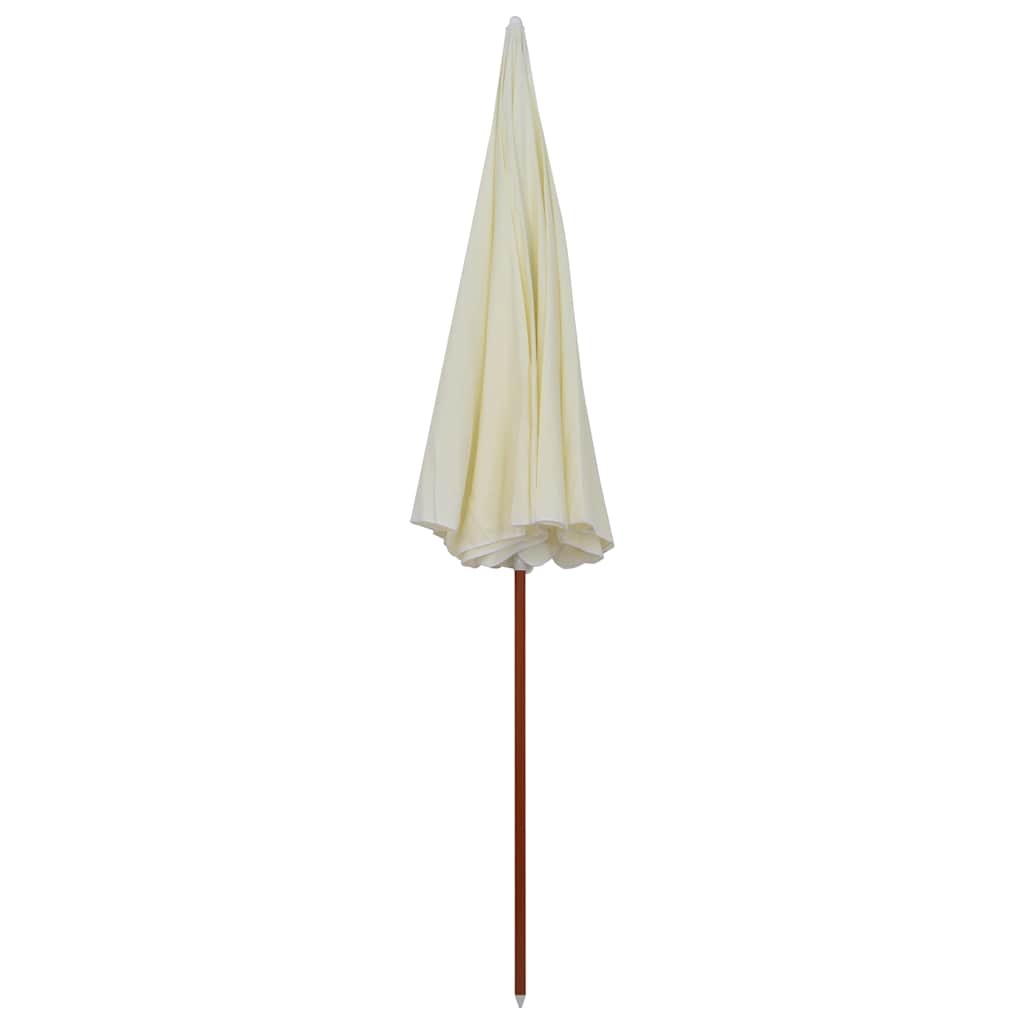 vidaXL Garden Parasol with Steel Pole 300 cm Sand 2