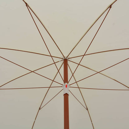 vidaXL Garden Parasol with Steel Pole 300 cm Sand 4