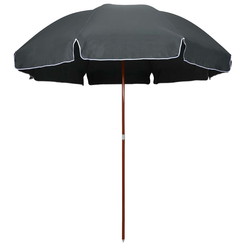 vidaXL Garden Parasol with Steel Pole 300 cm Anthracite 1