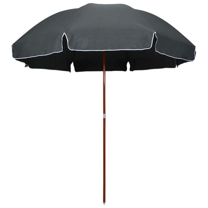 vidaXL Garden Parasol with Steel Pole 300 cm Anthracite 1