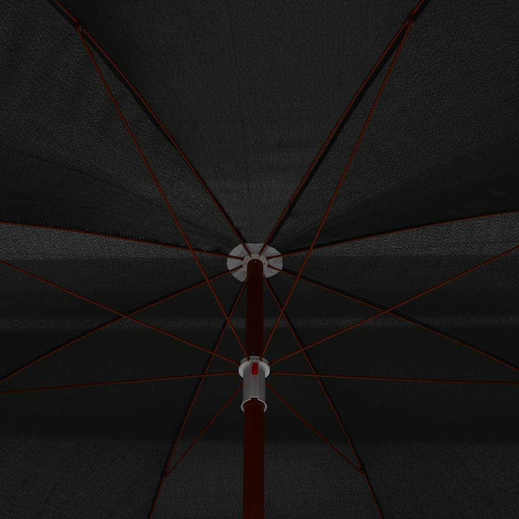 vidaXL Garden Parasol with Steel Pole 300 cm Anthracite 4