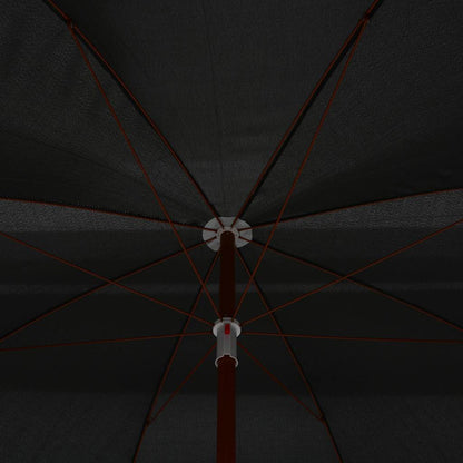vidaXL Garden Parasol with Steel Pole 300 cm Anthracite 4