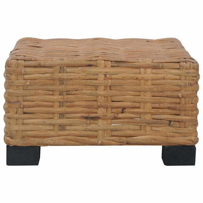 vidaXL Coffee Table 47x47x28 cm Natural Rattan 2