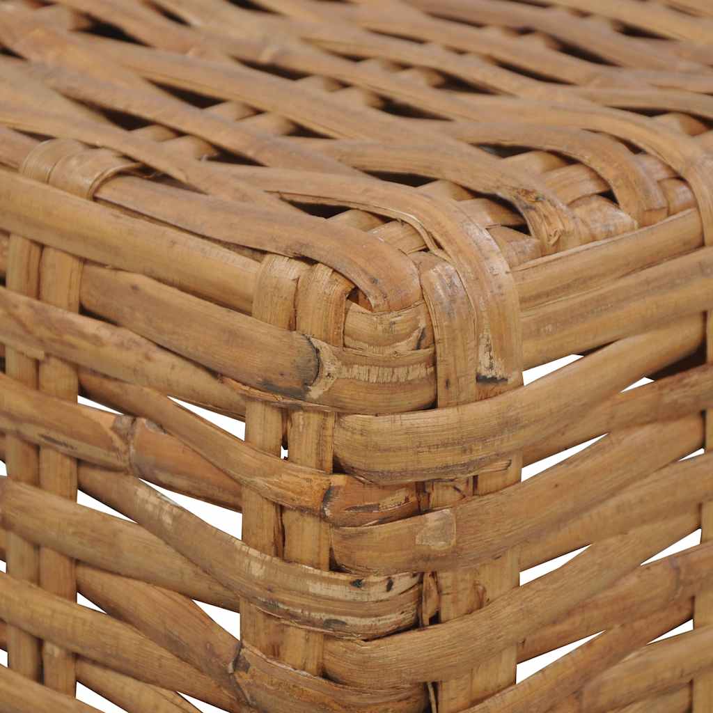 vidaXL Coffee Table 47x47x28 cm Natural Rattan 3