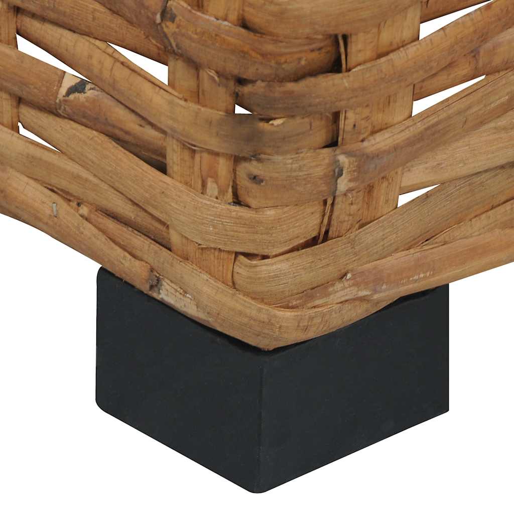 vidaXL Coffee Table 47x47x28 cm Natural Rattan 4