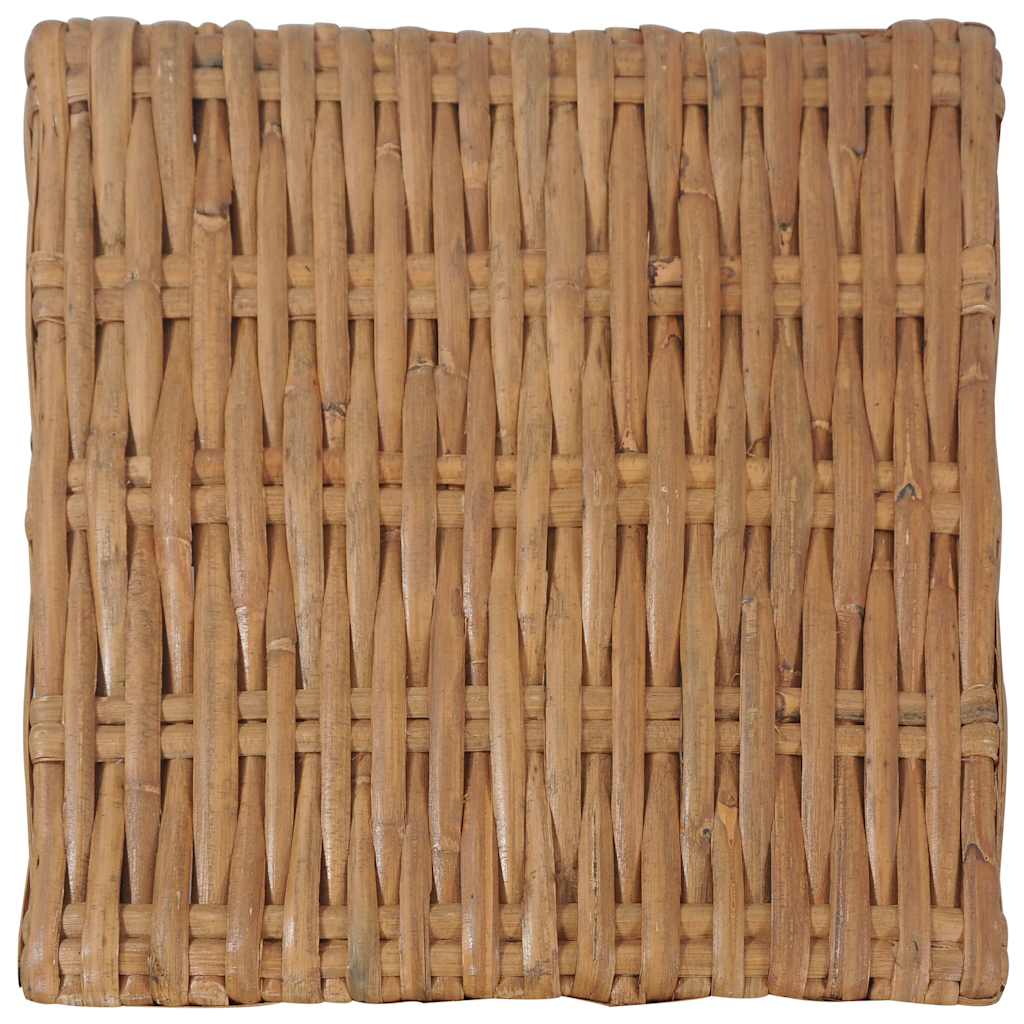 vidaXL Coffee Table 47x47x28 cm Natural Rattan 5