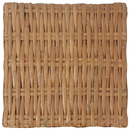 vidaXL Coffee Table 47x47x28 cm Natural Rattan 5