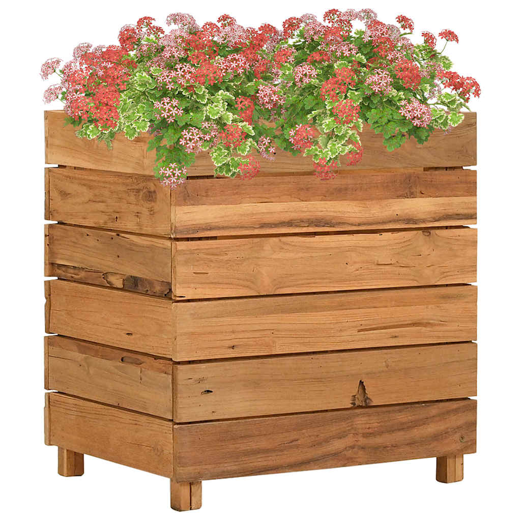 vidaXL Raised Bed | Varies with each piece | Recycled teak wood, steel 1