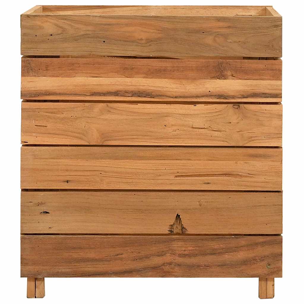 vidaXL Raised Bed | Varies with each piece | Recycled teak wood, steel 3